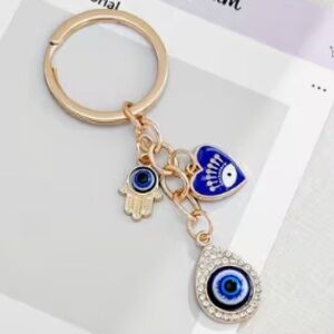 Hamsa Hand & Evil Eye Keychain - New